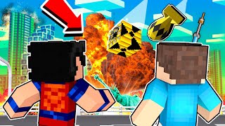 MAIOR TNT NUCLEAR EXPLODIU NA CIDADE DO MINECRAFT! (NOVAS TNTS)