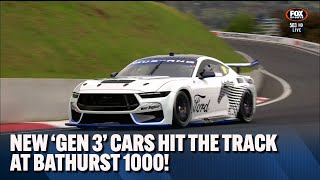 The new 'Gen 3' cars take their first lap of Mount Panorama