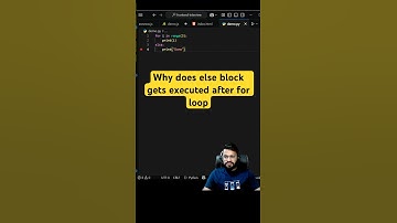Why does Python runs else block after a for loop? #coding #python #pythontutorial