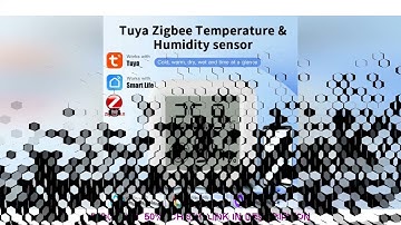 Tuya-Zigbee 3.0 Sensor de Temperatura e Umidade Controle Remoto APP Termômetro via Smart Life Smart