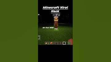 MINECRAFT VIRAL HACK #viral #shorts #short #status #hacker #technogamerz #minecraft