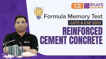 Reinforced Cement Concrete (RCC) Formula Revision | GATE & ESE 2023 Civil Engineering (CE) Exam