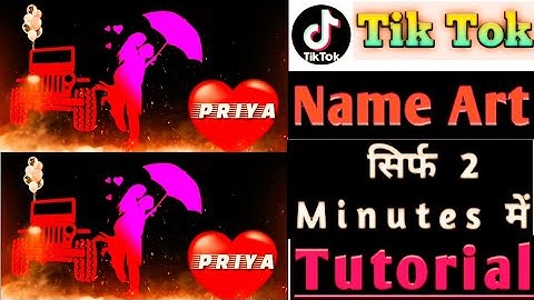 Tiktok Trending Name Art Video Tutorial | Kinemaster Editing | Name Art Tutorial | TecH JahiD