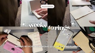 Details ✨ Cutting My Hobonichi Weeks 2025 And Making It Into A Ring Planner ✨ Update