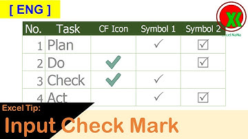 [ENG] How to input Check Mark in Excel
