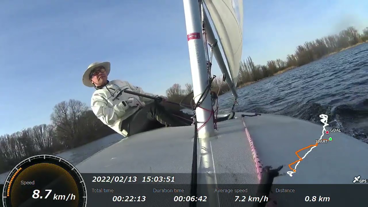 Schönwetter-Segeln in Februar :-)