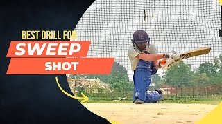 Best drill for sweep shot | How to improve sweep shot | #cricket #sweepshot