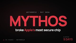 Anthropic's Mythos broke Apple in 5 days. They won't tell us how.