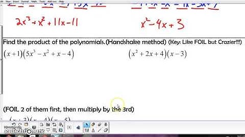 2.2 Add, Subtract, and Multiply Polynomials (part 2)