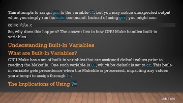Resolving GNU Makefile Default Value Issues: Why CC ?= gcc isn