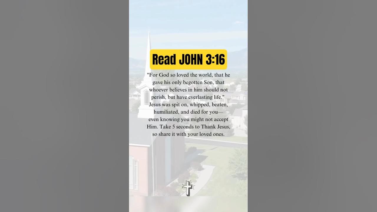 Read John 3:16 Today #onthisday #bibleverse #john316 #god #jesus #lovejesuschrist #thankujesus Read John 3:16 Today #onthisday #bibleverse #john316 #god #jesus #lovejesuschrist #thankujesus
