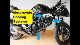How the cooling system works in a motorcycle