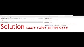 out of memory. java heap space android studio | Check the JVM memory arguments gradle process