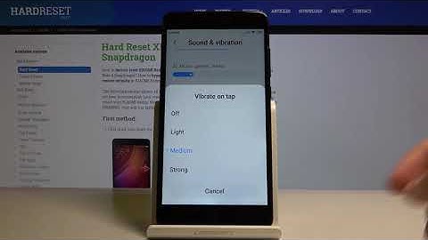 How to Enter Vibration Settings in XIAOMI Redmi Note 4 – Change Vibrations