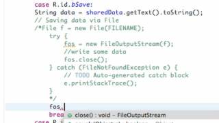 Android Application Development   99   Writing Data to File Output Stream