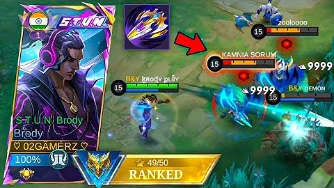 TOP GLOBAL BRODY BEST 1 HIT BUILD TO DESTROY META HEROES IN SOLO RANKED! Build Top 1 Global Brody 