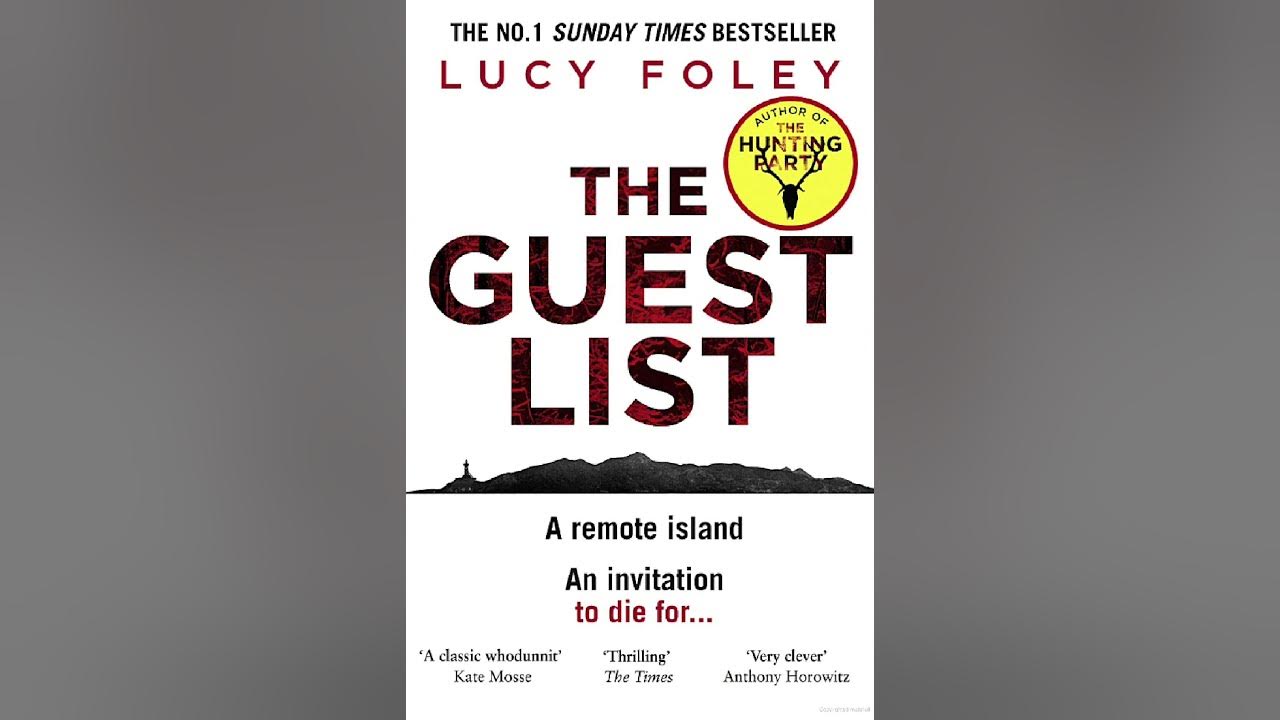 The Book Summary of THE GUEST LIST By Lucy Foley YouTube