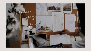 Studio Vlog 029 | Clear stickers & 2020 vision board