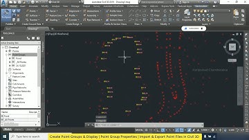 Create Point Groups & Display | Point Group Properties | Import & Export Point Files in Civil 3D