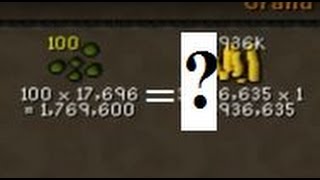 Loot From 100 Ranarr Seeds If They Never Die (OSRS)