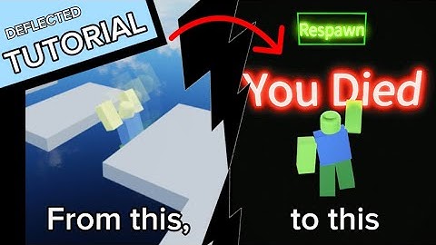 How to make a custom death screen in Obby Creator - #roblox #obby 