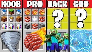 Minecraft Battle: Noob vs PRO vs HACKER vs GOD : SUPER APOCALYPSE CRAFTING Challenge / Animation