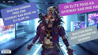SHAITAN GAMING FREEFIRE Title : 3000diamond giveway#freefire #live #giveaway screenshot 3