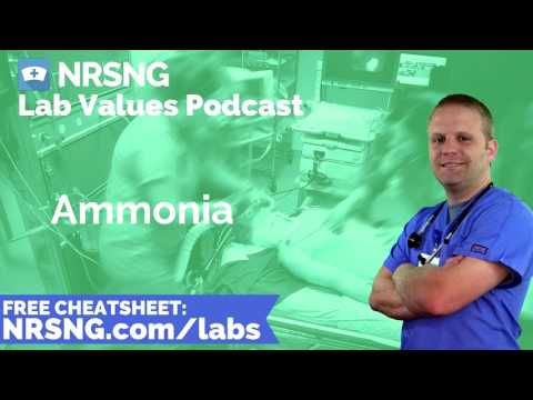 Ammonia Nursing Considerations, Normal Range, Nursing Care, Lab Values Nursing