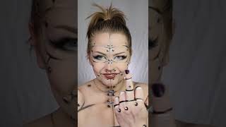 CYBORG Bella Poarch makeup Build A Bitch #shorts