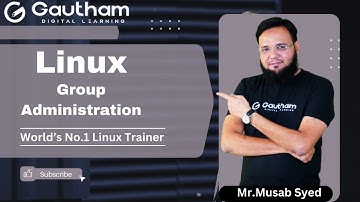 Linux Tutorials - Musab Syed | Linux Group Administration | Linux Videos 2024 | Linux Course
