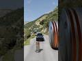 Cars &amp; School Bus vs Giant Pit Bollards Crash #4 - BeamNG.Drive
