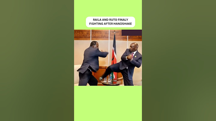 RAILA AND RUTO FINALY FIGHTING AFTER HANDSHAKE #riggyg