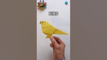 PAPER BIRD ORIGAMI TUTORIAL | HOW TO MAKE A PAPER BIRD EASY INCLART