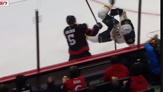 Nick Holden Hits Trent Frederic