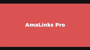 AmaLinks Pro Demo Video - Classic Editor