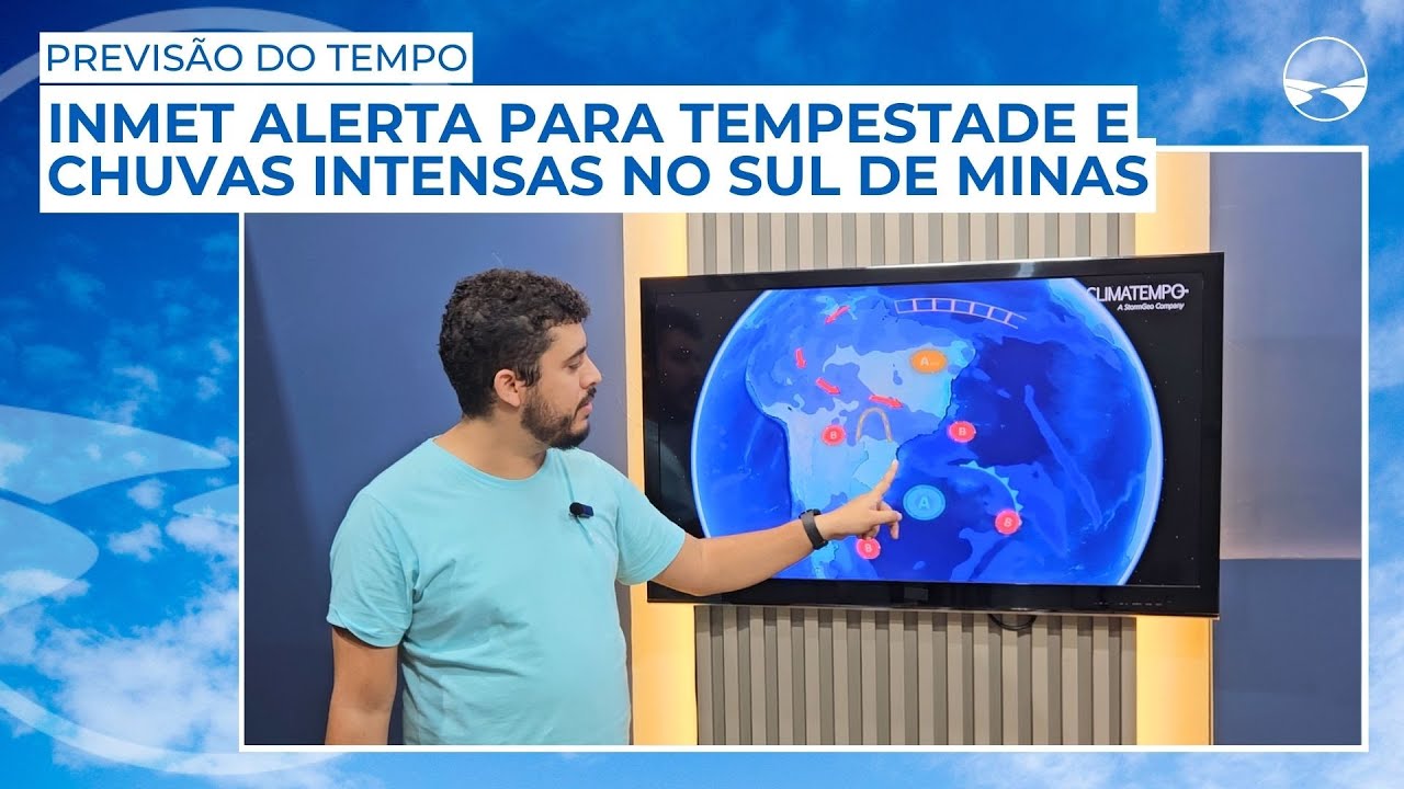 INMET alerta para tempestade e chuvas intensas no Sul de Minas - YouTube