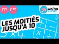 Les Moitiés jusqu'à 10 - CP/CE1 - Cycle 2 - Maths