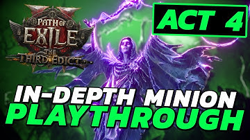 FULL CAMPAIGN PLAYTHROUGH with MINIONS! - PoE 2 Lich Leveling Guide [Act 4]