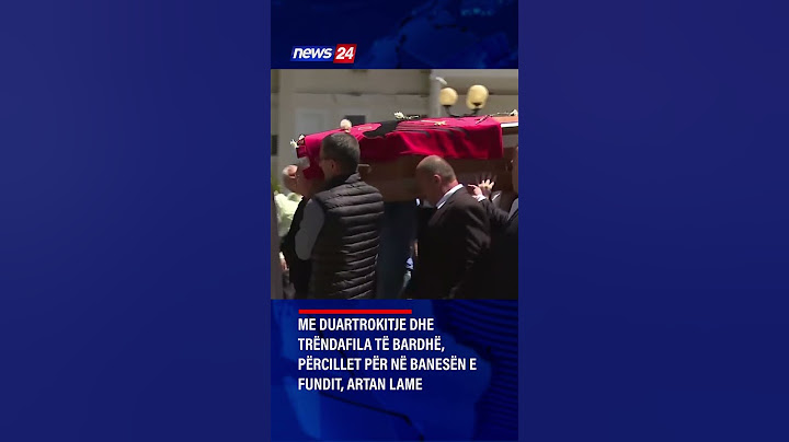 Me duartrokitje dhe trëndafila të bardhë, përcillet për në banesën e fundit Artan Lame