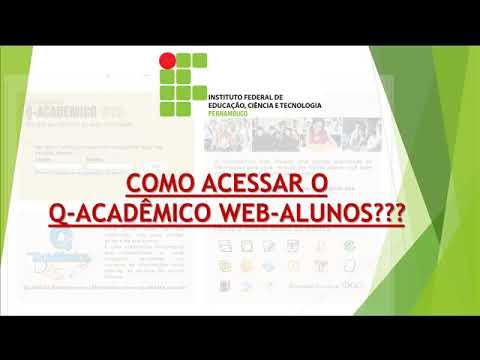 Acessando o Q-acadêmico do Aluno pela 1ª vez