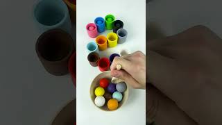 Wooden toys in a variety of hues