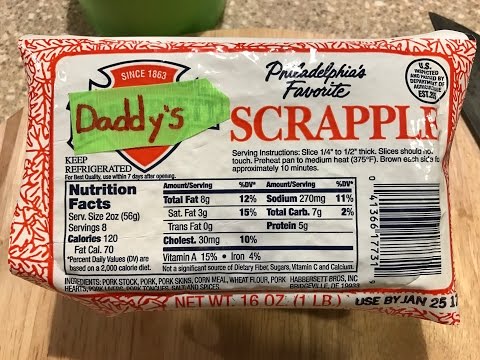 Vidéo: Comment manger du scrapple ?