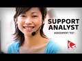 Support Analyst Assessment Test Solved and Explained