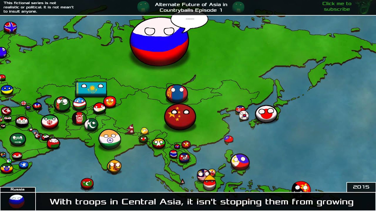 Карта мира с countryballs