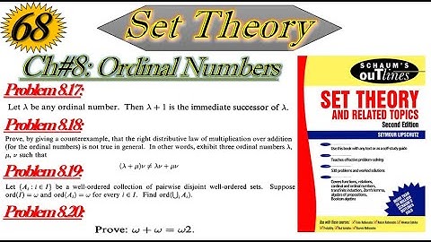Lec#68||Problem 8.17||Problem 8.18||Problem 8.19||Problem 8.20||Set Theory by Schaum