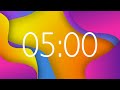 5 minute timer with music and alarm  