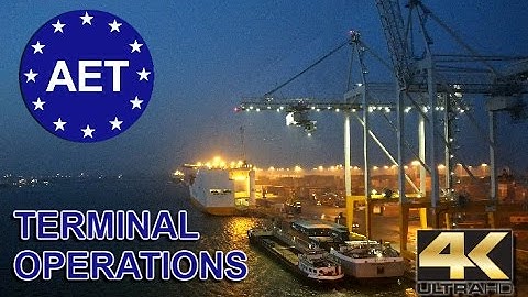 Antwerp EuroTerminal AET 2017 - Terminal operations compilation 4K UHD FCPX
