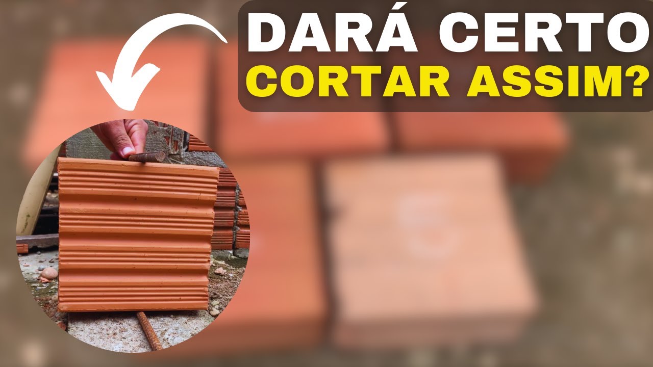 COMO CORTAR TIJOLO AO MEIO [TESTAMOS] E O RESULTADO VOCÊ ASSISTE AQUI
