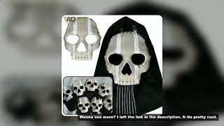AQzxdc Cod 16 Simon Riley Ghost mask V2 - Operador MW2 Airsoft COD 19 War Zone Tactical Full Mask fo