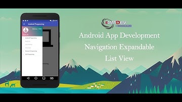 Android Development Tutorial - Navigation Drawer with Expandable List View